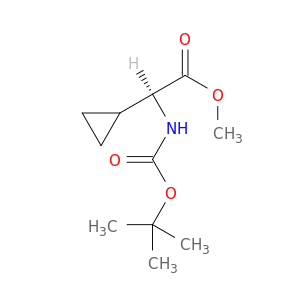 methyl (2S)-2-{[(tert-butoxy)carbonyl]amino}-2-cyclopropylacetate