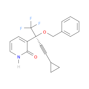 3-[(2s)-2-(benzyloxy)-4-cyclopropyl-1,1,1-trifluorobut-3-yn-2-yl]pyridin-2(1h)-one