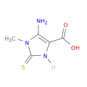 1H-Imidazole-4-carboxylic acid, 5-amino-2,3-dihydro-1-methyl-2-thioxo-