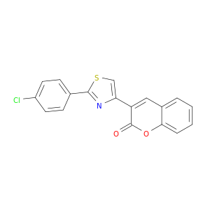 2H-1-Benzopyran-2-one, 3-[2-(4-chlorophenyl)-4-thiazolyl]-