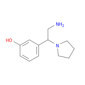 3-[2-amino-1-(pyrrolidin-1-yl)ethyl]phenol