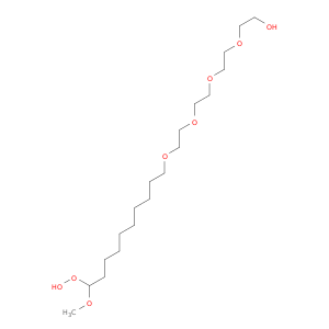 2,13,16,19,22-Pentaoxatetracosan-24-ol, 3-hydroperoxy-