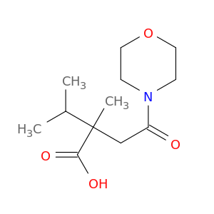 2-Methyl-4-(morpholin-4-yl)-4-oxo-2-(propan-2-yl)butanoic Acid
