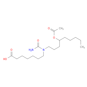 Heptanoic acid, 7-[[4-(acetyloxy)nonyl](aminocarbonyl)amino]-