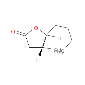 2(3H)-Furanone, 5-butyldihydro-4-methyl-, (4R,5R)-