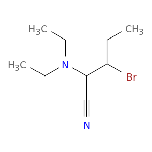 Pentanenitrile, 3-bromo-2-(diethylamino)-