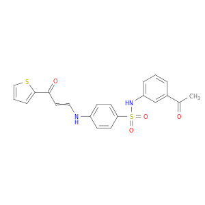 N-(3-ACETYLPHENYL)-4-[(3-OXO-3-THIOPHEN-2-YL-PROP-1-ENYL)AMINO]BENZENESULFONAMIDE