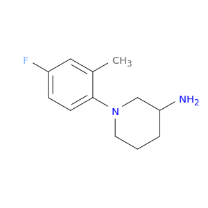 1-(4-fluoro-2-methylphenyl)piperidin-3-amine