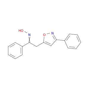 Ethanone, 1-phenyl-2-(3-phenyl-5-isoxazolyl)-, oxime