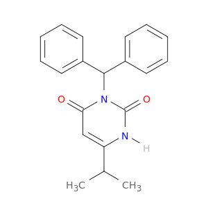 2,4(1H,3H)-Pyrimidinedione, 3-(diphenylmethyl)-6-(1-methylethyl)-