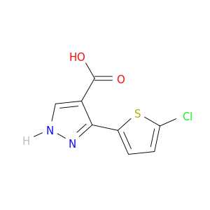 3-(5-chlorothiophen-2-yl)-1H-pyrazole-4-carboxylic acid