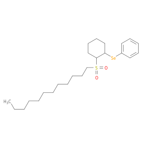 Benzene, [[2-(dodecylsulfonyl)cyclohexyl]seleno]-