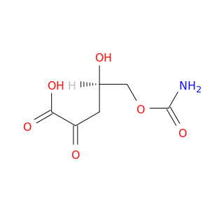 Pentanoic acid, 5-[(aminocarbonyl)oxy]-4-hydroxy-2-oxo-, (R)-