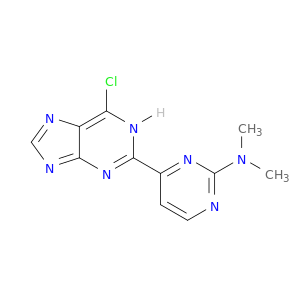 2-Pyrimidinamine, 4-(6-chloro-1H-purin-2-yl)-N,N-dimethyl-