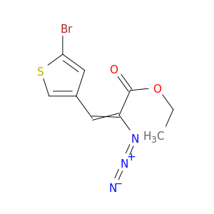 2-Propenoic acid, 2-azido-3-(5-bromo-3-thienyl)-, ethyl ester