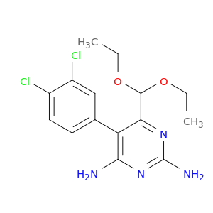 5-(3,4-dichlorophenyl)-6-(diethoxymethyl)pyrimidine-2,4-diamine