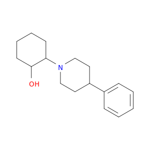 Cyclohexanol,2-(4-phenyl-1-piperidinyl)-, hydrochloride (1:1)
