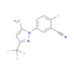 Benzonitrile, 2-fluoro-5-[5-methyl-3-(trifluoromethyl)-1H-pyrazol-1-yl]-