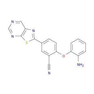 Benzonitrile, 2-(2-aminophenoxy)-5-thiazolo[5,4-d]pyrimidin-2-yl-
