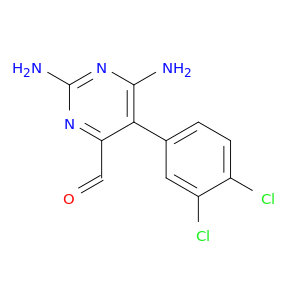 4-Pyrimidinecarboxaldehyde,2,6-diamino-5-(3,4-dichlorophenyl)-