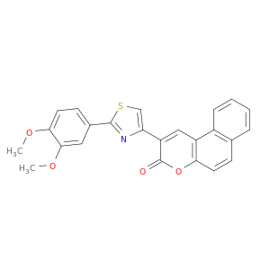 3H-Naphtho[2,1-b]pyran-3-one, 2-[2-(3,4-dimethoxyphenyl)-4-thiazolyl]-