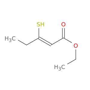 2-Pentenoic acid, 3-mercapto-, ethyl ester, (Z)-