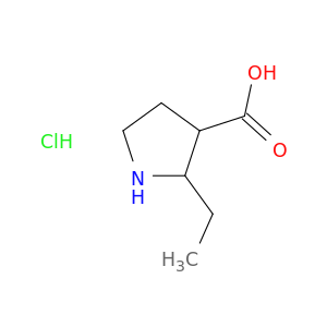 2-Ethylpyrrolidine-3-carboxylic acid hydrochloride