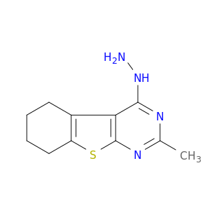 [1]Benzothieno[2,3-d]pyrimidine,4-hydrazinyl-5,6,7,8-tetrahydro-2-methyl-