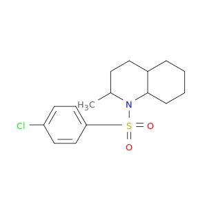 Quinoline, 1-[(4-chlorophenyl)sulfonyl]decahydro-2-methyl-