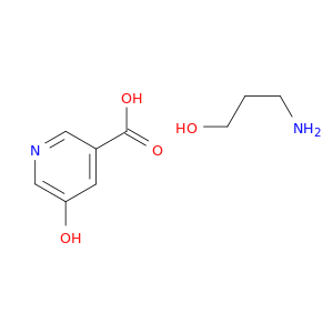 3-Pyridinecarboxylic acid, 5-hydroxy-, compd. with 3-amino-1-propanol(1:1)