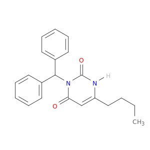 2,4(1H,3H)-Pyrimidinedione, 6-butyl-3-(diphenylmethyl)-