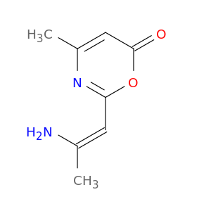6H-1,3-Oxazin-6-one, 2-[(1Z)-2-amino-1-propenyl]-4-methyl-