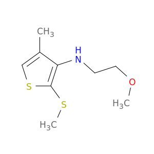 3-Thiophenamine, N-(2-methoxyethyl)-4-methyl-2-(methylthio)-