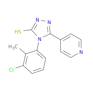 4-(3-氯-2-甲基苯基)-5-(吡啶-4-基)-4H-1,2,4-三唑-3-硫醇