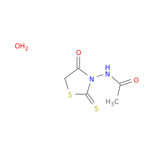 Acetamide,N-(4-oxo-2-thioxo-3-thiazolidinyl)-, hydrate (1:1)