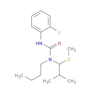 Urea, N-butyl-N'-(2-fluorophenyl)-N-[2-methyl-1-(methylthio)propyl]-
