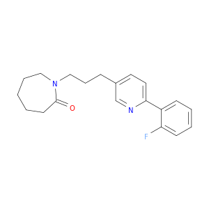 2H-Azepin-2-one, 1-[3-[6-(2-fluorophenyl)-3-pyridinyl]propyl]hexahydro-