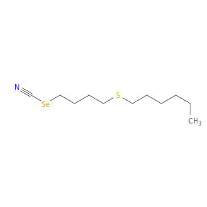 Selenocyanic acid, 4-(hexylthio)butyl ester