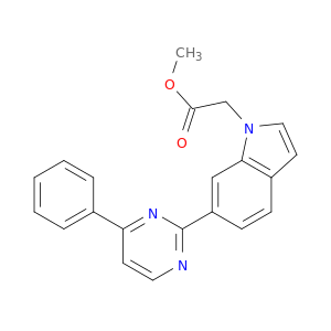 1H-Indole-1-acetic acid, 6-(4-phenyl-2-pyrimidinyl)-, methyl ester