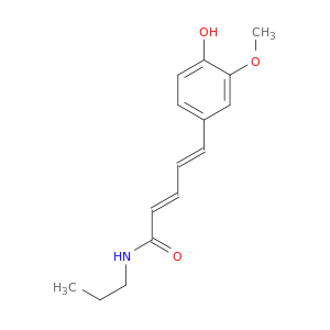 2,4-Pentadienamide, 5-(4-hydroxy-3-methoxyphenyl)-N-propyl-, (E,E)-