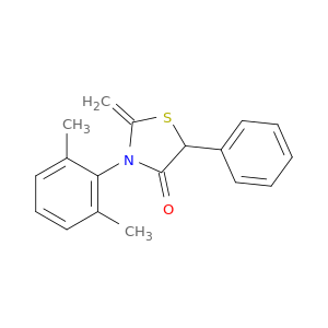 4-Thiazolidinone, 3-(2,6-dimethylphenyl)-2-methylene-5-phenyl-