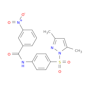 Benzamide, N-[4-[(3,5-dimethyl-1H-pyrazol-1-yl)sulfonyl]phenyl]-3-nitro-
