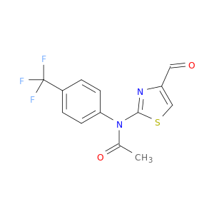 N-(4-Formyl-1,3-thiazol-2-yl)-N-[4-(trifluoromethyl)phenyl]acetamide