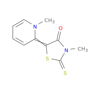 4-Thiazolidinone, 3-methyl-5-(1-methyl-2(1H)-pyridinylidene)-2-thioxo-