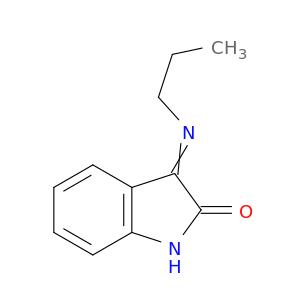 2H-Indol-2-one,1,3-dihydro-3-(propylimino)-