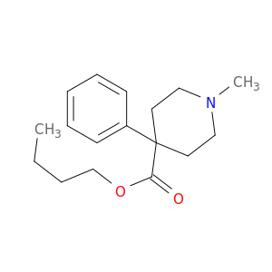 4-Piperidinecarboxylic acid, 1-methyl-4-phenyl-, butyl ester