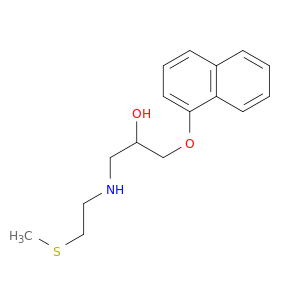 2-Propanol,1-[[2-(methylthio)ethyl]amino]-3-(1-naphthalenyloxy)-