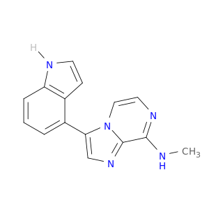 Imidazo[1,2-a]pyrazin-8-amine, 3-(1H-indol-4-yl)-N-methyl-