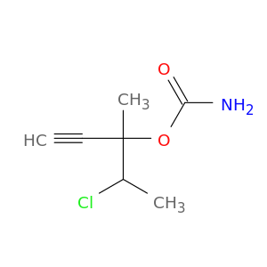Carbamic acid,1-(1-chloroethyl)-1-methyl-2-propynyl ester (7CI)