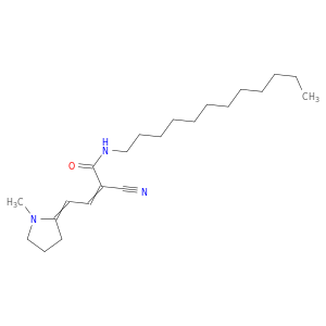 2-Butenamide, 2-cyano-N-dodecyl-4-(1-methyl-2-pyrrolidinylidene)-